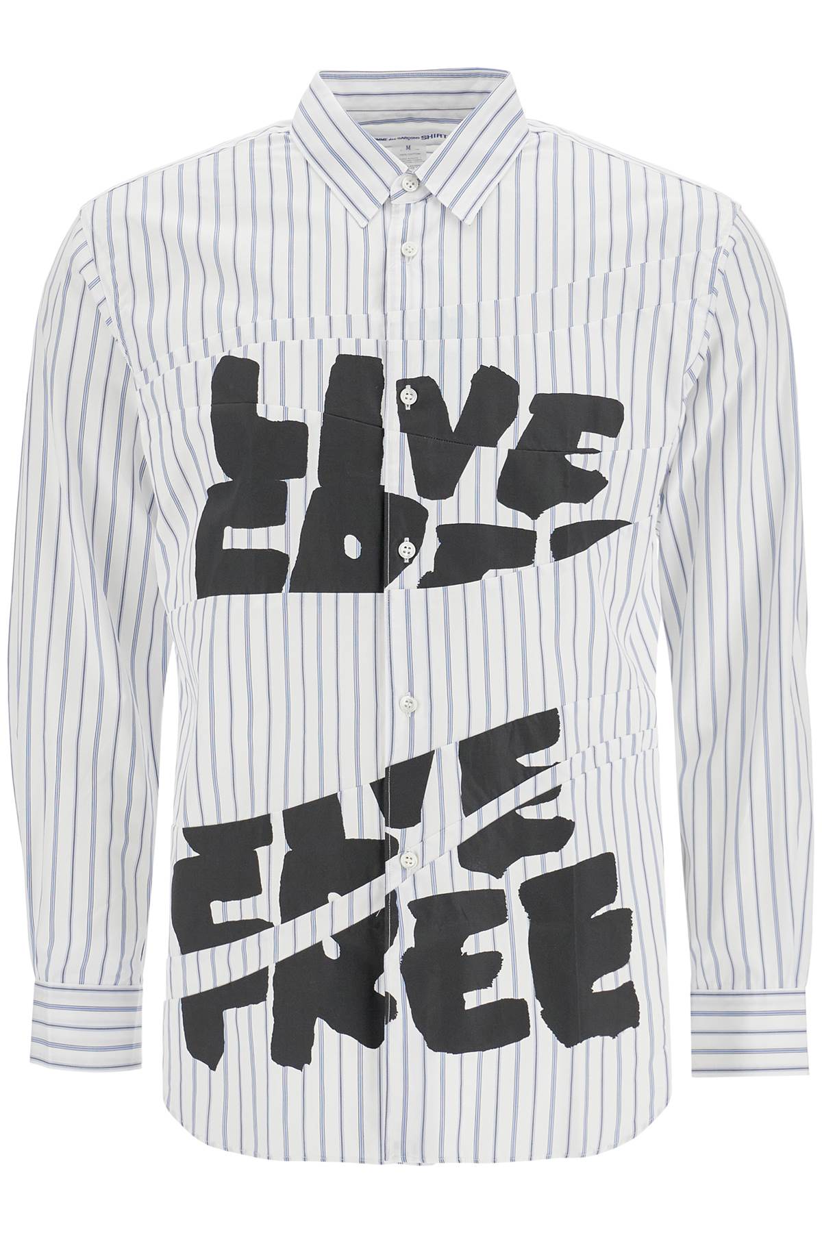 Мужская рубашка Comme Des Garcons с принтом Live Free Comme Des Garcons Shirt, белый
Мужская рубашка Comme Des Garcons с принтом Live Free Comme Des Garcons Shirt, белый
