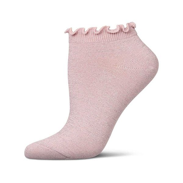 Женские носки-следки с люрексом Memoi, Pink
Женские носки-следки с люрексом Memoi, Pink