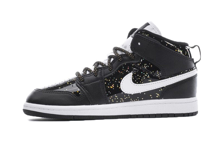 Кроссовки Jordan 1 Mid SE Black Glitter PS 
Кроссовки Jordan 1 Mid SE Black Glitter PS