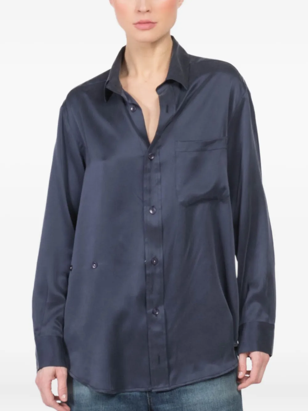 Рубашка с накладным карманом CISSA, синий
Рубашка с накладным карманом CISSA, синий