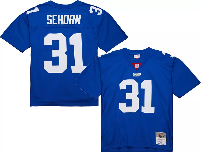 Мужская футболка Mitchell & Ness New York Giants Jason Sehorn № 31, 2000, королевский синий ретро
Мужская футболка Mitchell & Ness New York Giants Jason Sehorn № 31, 2000, королевский синий ретро