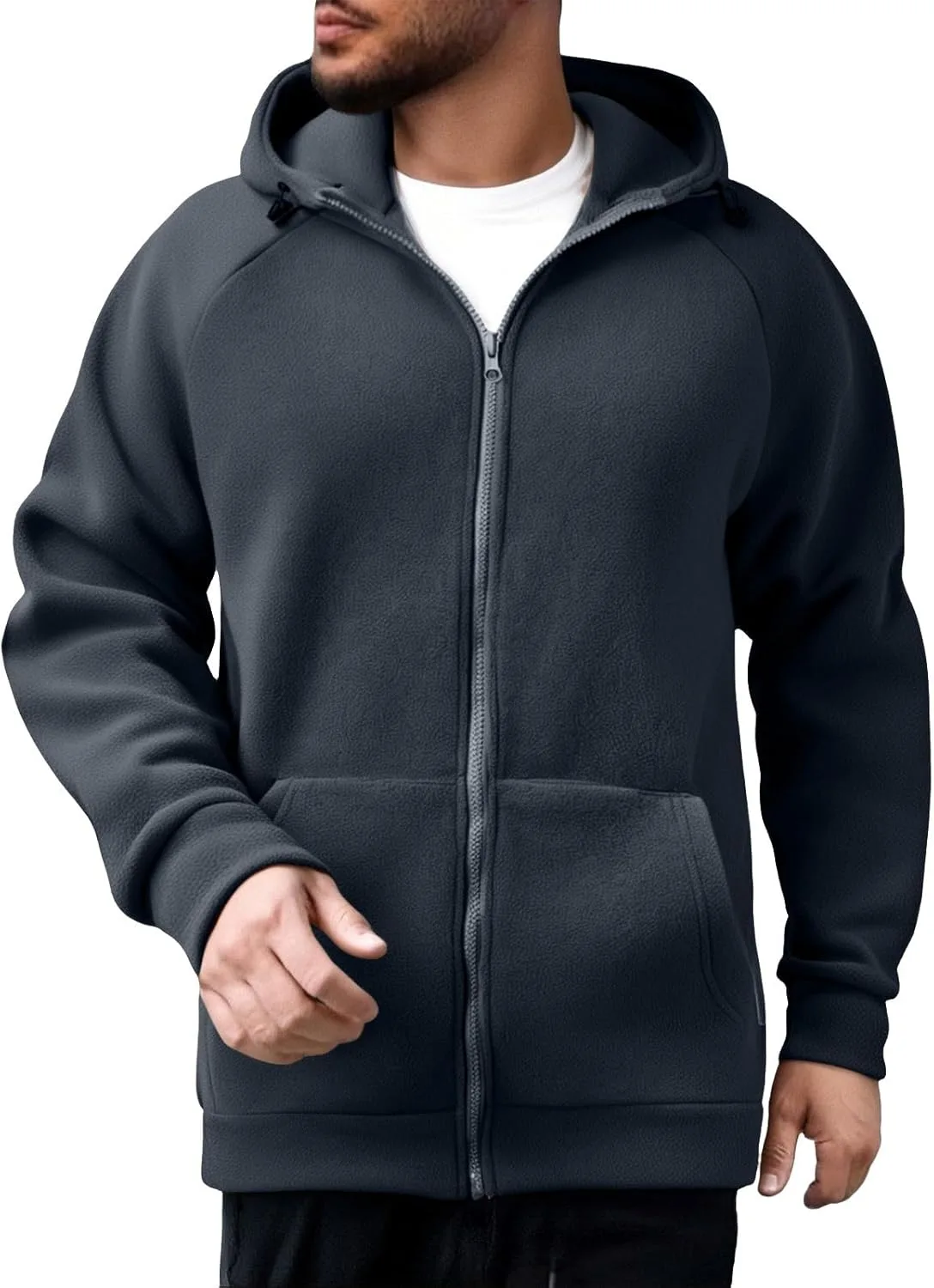 Толстовка с капюшоном Full Zip Fleece для мужчин Casual Slim Fit
Толстовка с капюшоном Full Zip Fleece для мужчин Casual Slim Fit