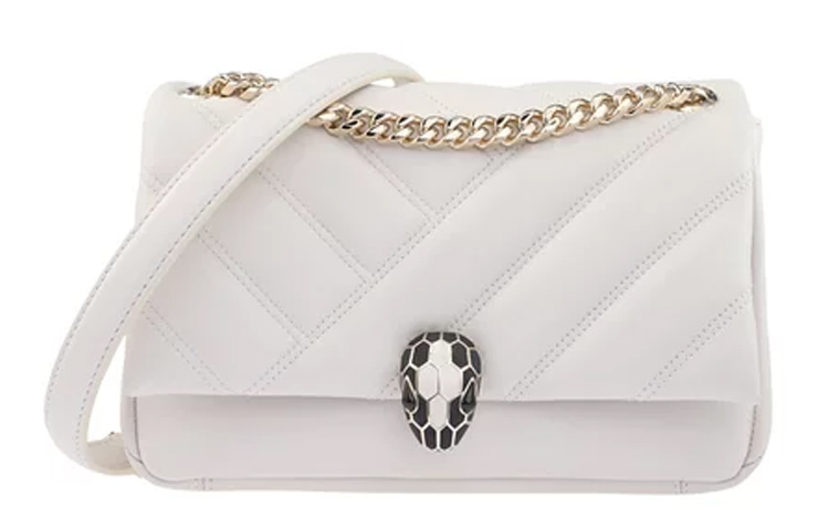 Сумка через плечо из телячьей кожи женская белая BVLGARI
Сумка через плечо из телячьей кожи женская белая BVLGARI