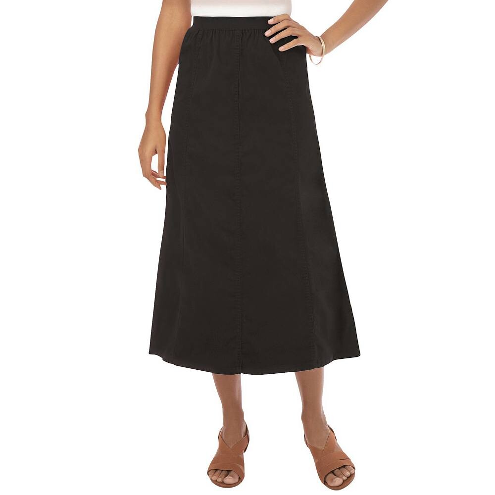 Женская джинсовая юбка-джеггинс из эластичного денима Jessica London больших размеров, черный 
Женская джинсовая юбка-джеггинс из эластичного денима Jessica London больших размеров, черный