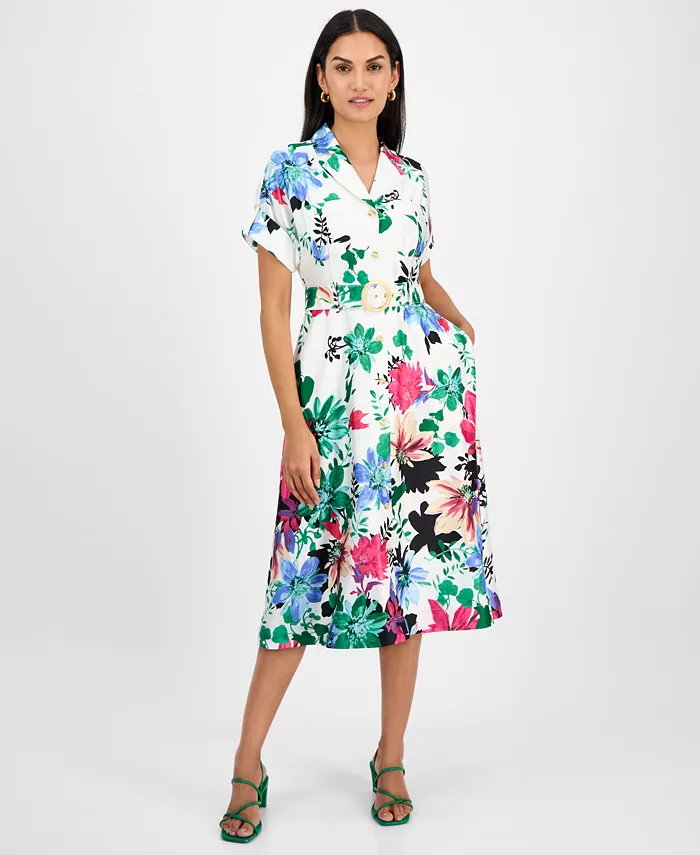 Женское платье-рубашка Tahari с короткими рукавами и воротником-стойкой Tahari ASL, слоновая кость/кремовый
Женское платье-рубашка Tahari с короткими рукавами и воротником-стойкой Tahari ASL, слоновая кость/кремовый