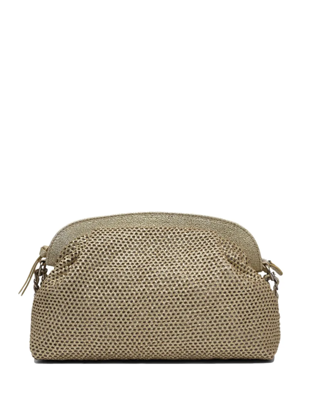 Сумка через плечо с цепочным ремнем из перфорированной овчины Reptile's House, золотой
Сумка через плечо с цепочным ремнем из перфорированной овчины Reptile's House, золотой