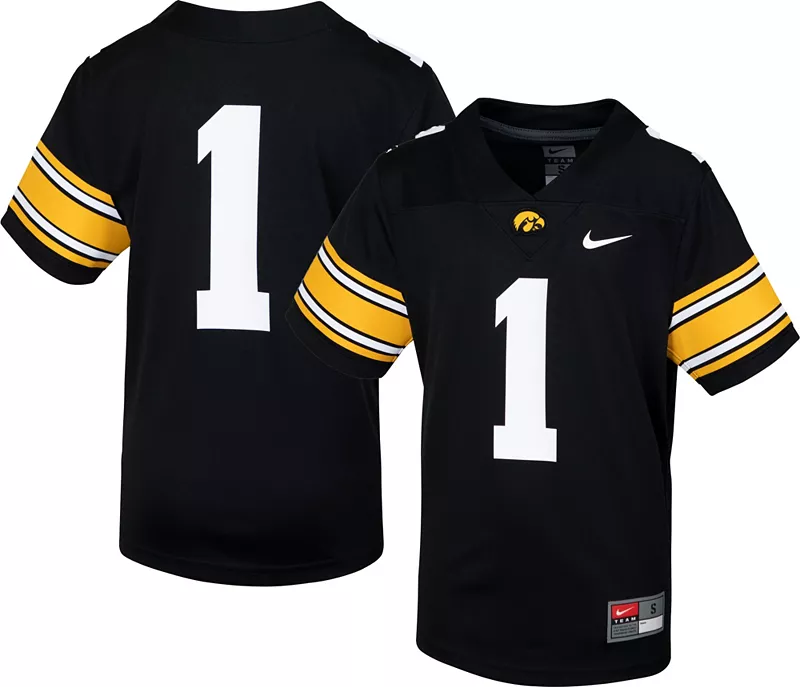 Черная футбольная майка Nike Youth Iowa Hawkeyes #1 Untouchable 
Черная футбольная майка Nike Youth Iowa Hawkeyes #1 Untouchable