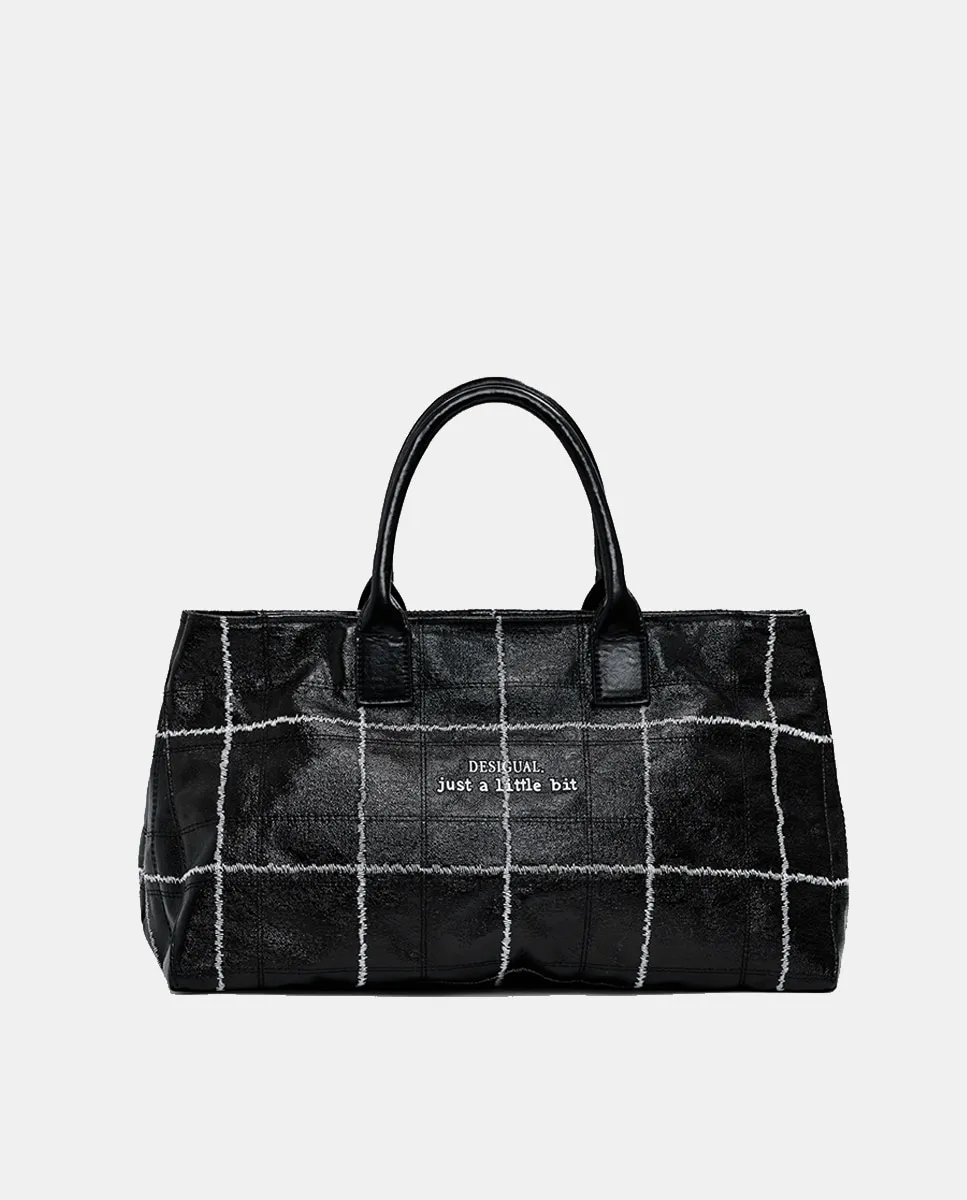 Средняя блестящая сумка-шоппер Desigual, черный
Средняя блестящая сумка-шоппер Desigual, черный