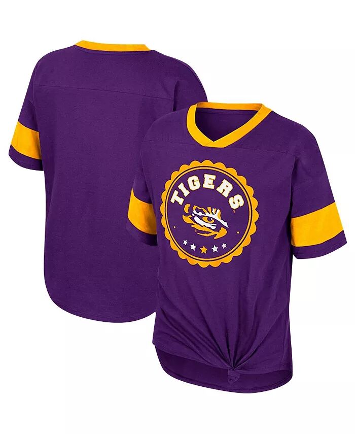Футболка Big Girls Purple LSU Tigers Tomika с завязками спереди и V-образным вырезом Colosseum
Футболка Big Girls Purple LSU Tigers Tomika с завязками спереди и V-образным вырезом Colosseum