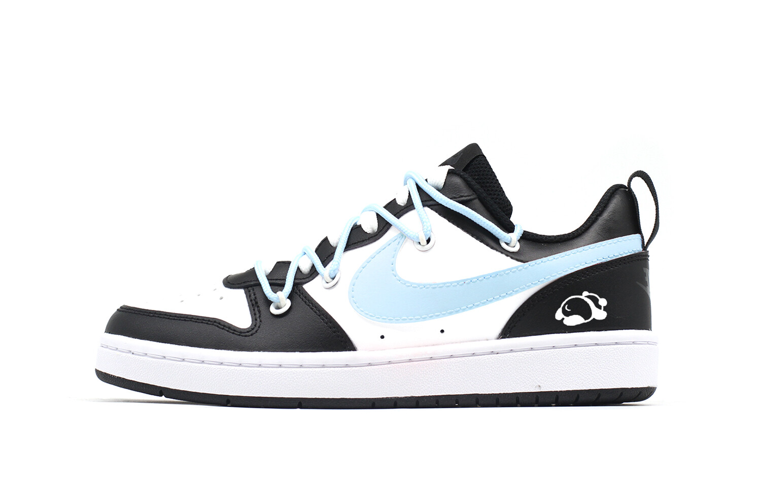 Кроссовки Nike Court Borough Skateboarding Shoes Women's Low-top Black/white/blue, синий 
Кроссовки Nike Court Borough Skateboarding Shoes Women's Low-top Black/white/blue, синий