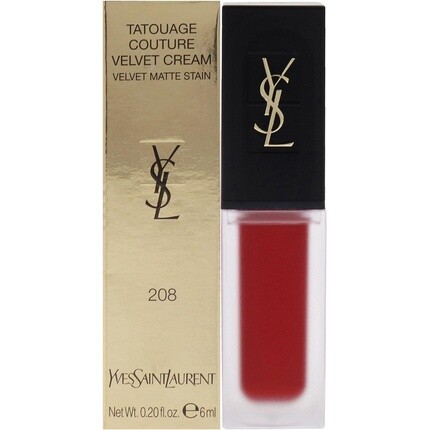 Губная помада Tatouage Couture Velvet Matte Cream 208 Rouge Faction Red, 0,2 унции, Yves Saint Laurent
Губная помада Tatouage Couture Velvet Matte Cream 208 Rouge Faction Red, 0,2 унции, Yves Saint Laurent