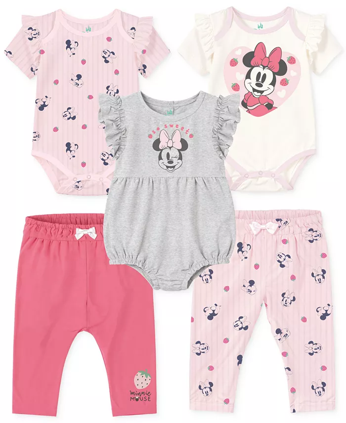 Комплект для девочек "Минни Маус" (боди и штанишки), 5 предметов Disney, розовый
Комплект для девочек "Минни Маус" (боди и штанишки), 5 предметов Disney, розовый