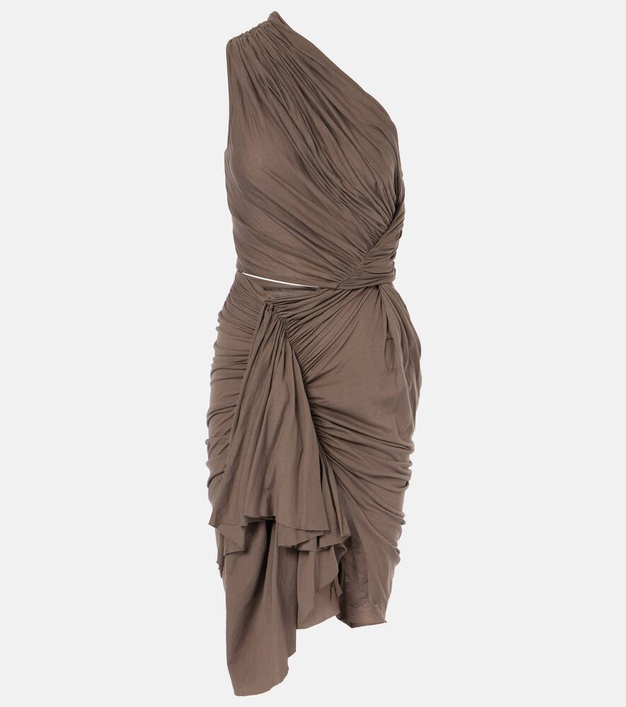 DRKSHDW мини-платье из хлопка с асимметричным вырезом Rick Owens, Dust
DRKSHDW мини-платье из хлопка с асимметричным вырезом Rick Owens, Dust