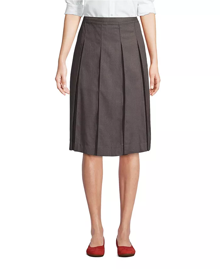 Женская плиссированная юбка ниже колена Lands' End, серый
Женская плиссированная юбка ниже колена Lands' End, серый