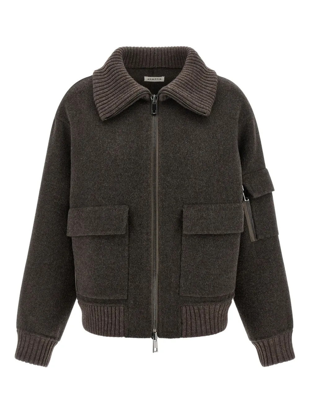 Бомбер из шерсти на молнии Leak P.A.R.O.S.H., коричневый
Бомбер из шерсти на молнии Leak P.A.R.O.S.H., коричневый