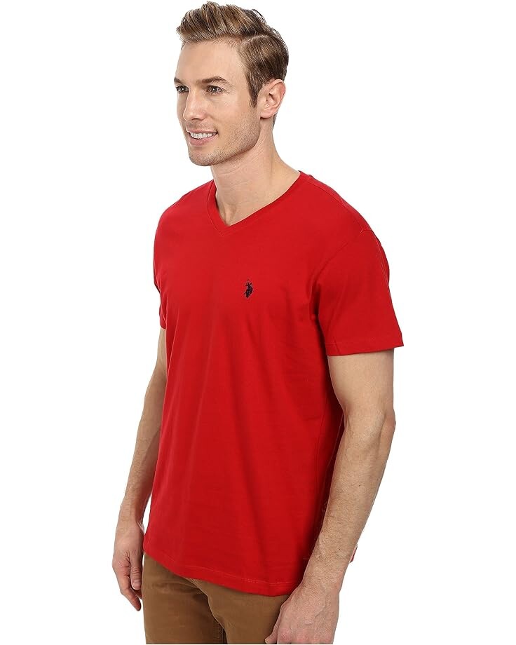 Футболка U.S. POLO ASSN. V-Neck Tee, цвет Engine Red
Футболка U.S. POLO ASSN. V-Neck Tee, цвет Engine Red