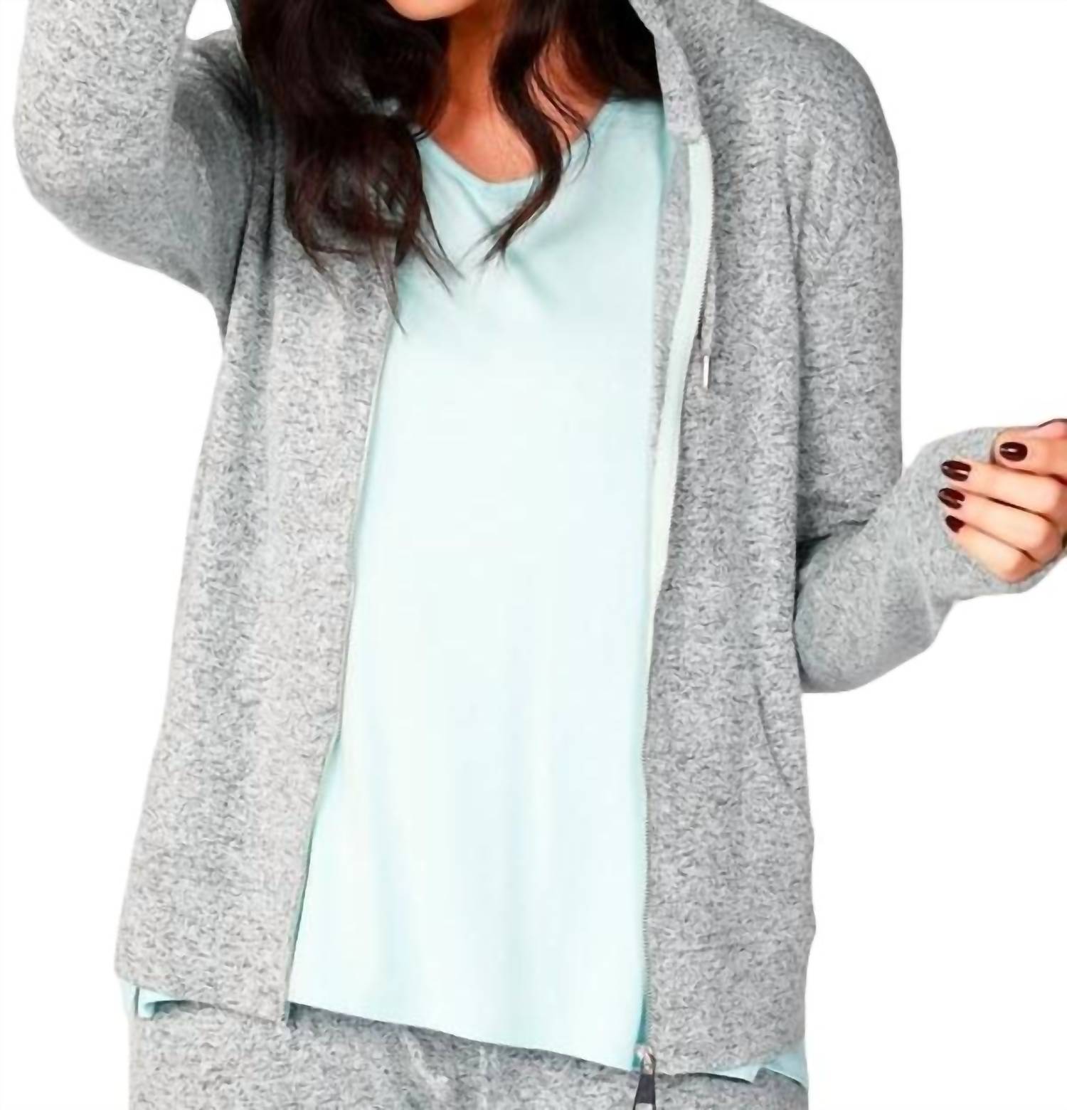 Меланжевая толстовка с капюшоном на молнии в дымке french kyss, цвет mist
Меланжевая толстовка с капюшоном на молнии в дымке french kyss, цвет mist