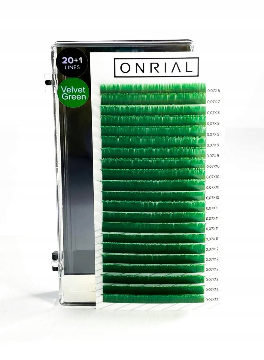 Цветные ресницы микс С 0,07 мм 6-13 V.Зеленый Зеленый ONRIAL Inne
Цветные ресницы микс С 0,07 мм 6-13 V.Зеленый Зеленый ONRIAL Inne