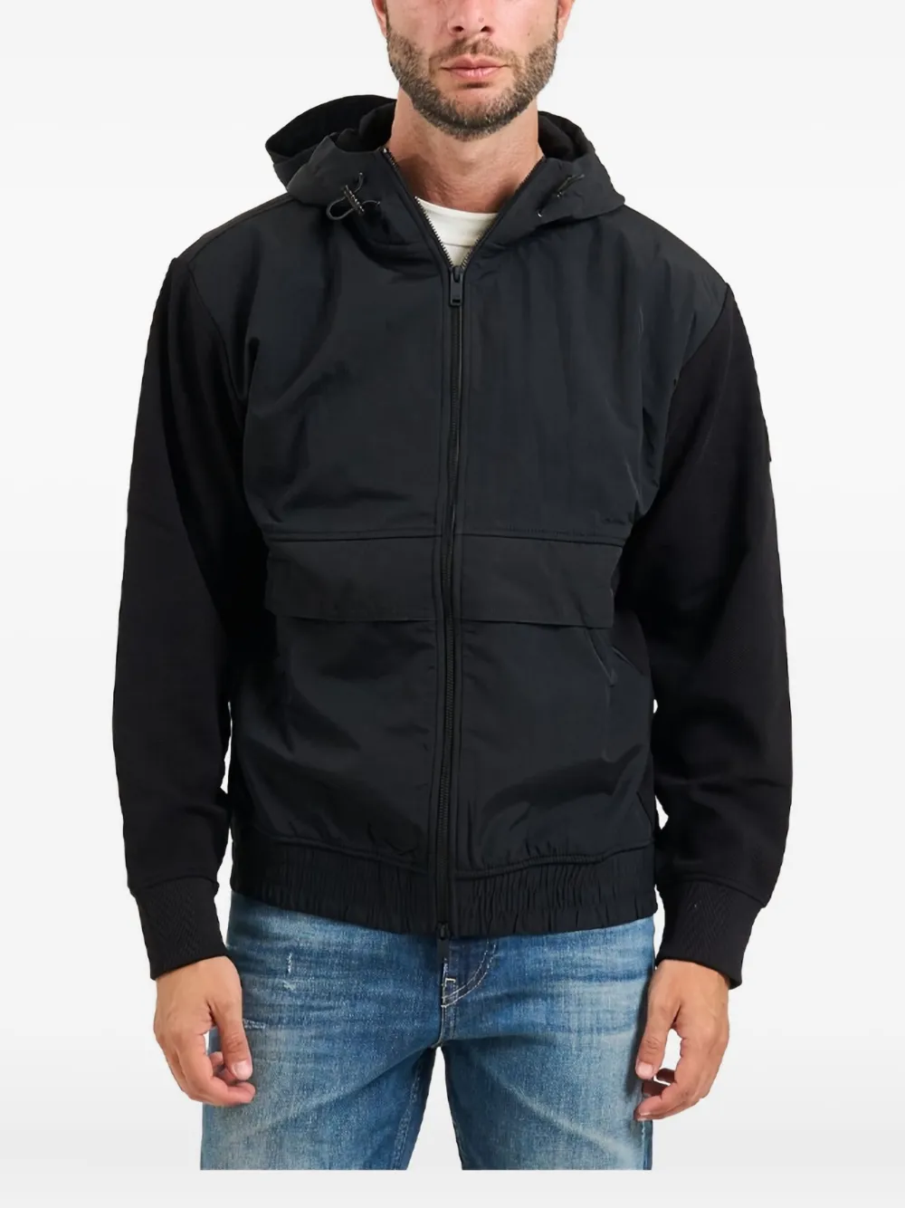 Куртка с капюшоном и вставками Boss, черный
Куртка с капюшоном и вставками Boss, черный