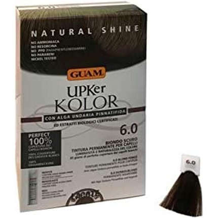 Натуральная стойкая краска для волос Upker Kolor с водорослями ундария и органическими ингредиентами Guam
Натуральная стойкая краска для волос Upker Kolor с водорослями ундария и органическими ингредиентами Guam