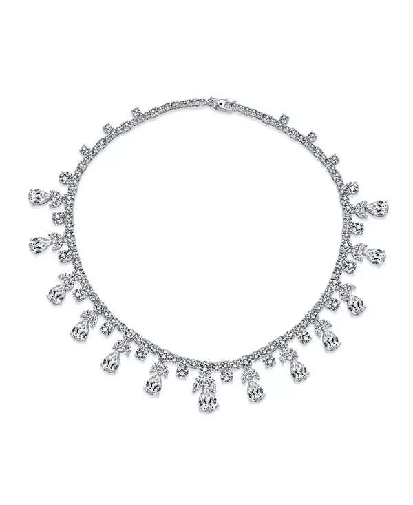 Ожерелье-Нагрудник в стиле ар-деко с каплевидными фианитами, посеребренное Bling Jewelry, clear
Ожерелье-Нагрудник в стиле ар-деко с каплевидными фианитами, посеребренное Bling Jewelry, clear