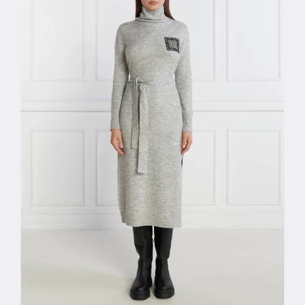 Платье с поясом и добавлением шерсти Liu Jo, серый
Платье с поясом и добавлением шерсти Liu Jo, серый