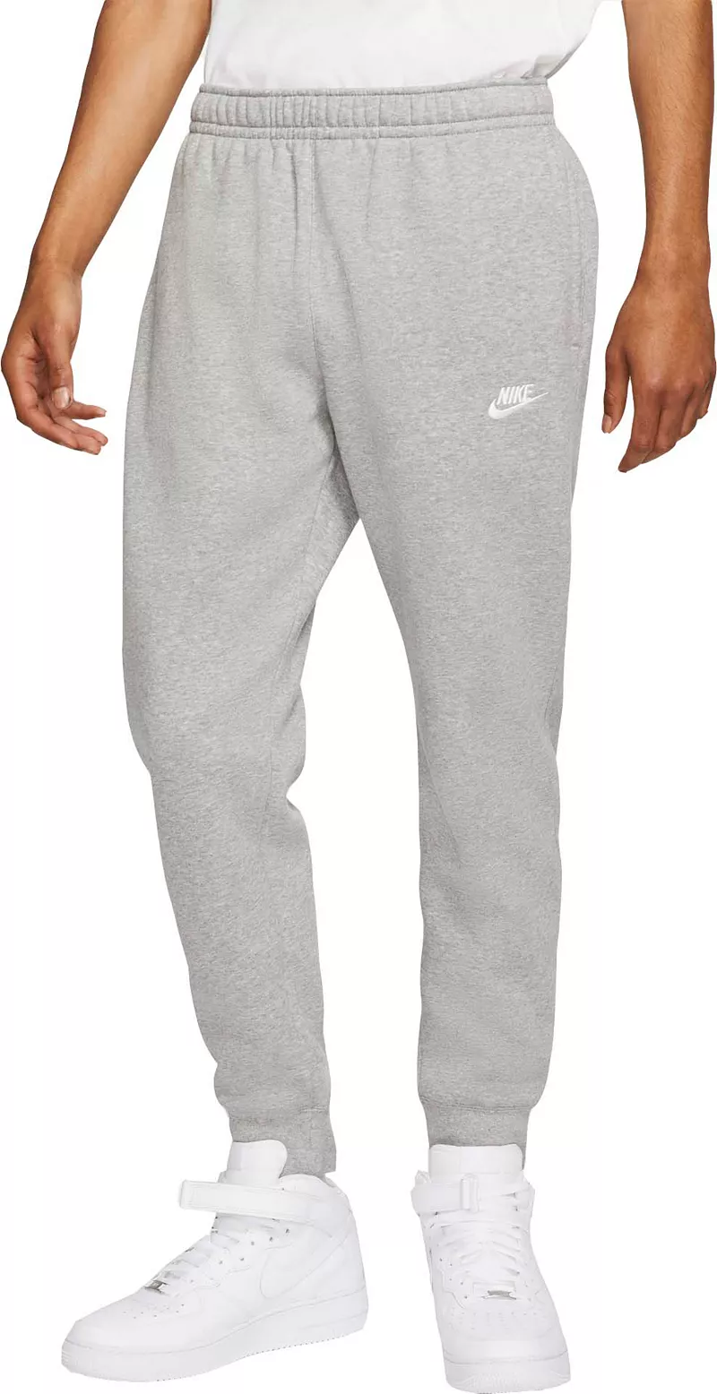 Мужские флисовые джоггеры Nike Sportswear Club, цвет Dk Gry Htr/Matte Slvr/Wte
Мужские флисовые джоггеры Nike Sportswear Club, цвет Dk Gry Htr/Matte Slvr/Wte