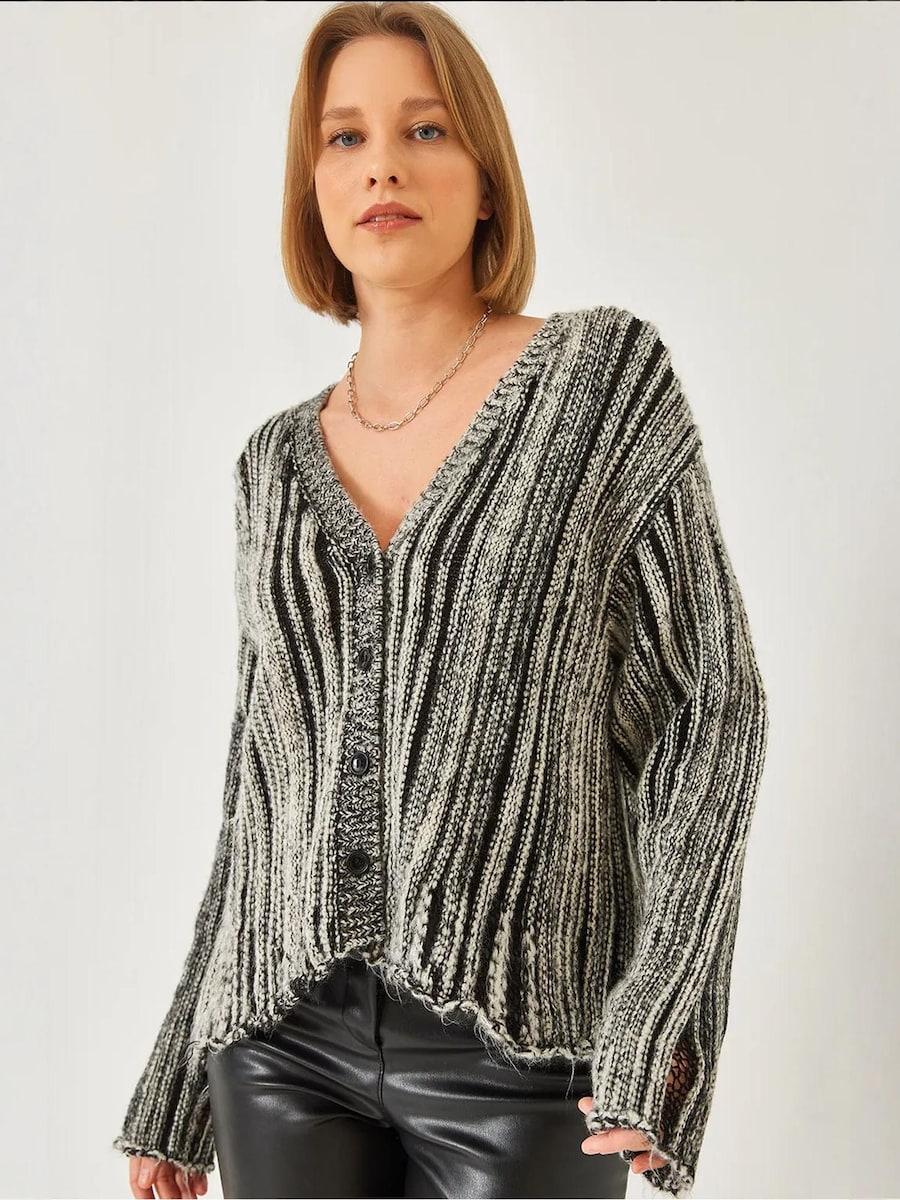Вязаный кардиган Bianco Lucci, Mottled Grey/Black
Вязаный кардиган Bianco Lucci, Mottled Grey/Black