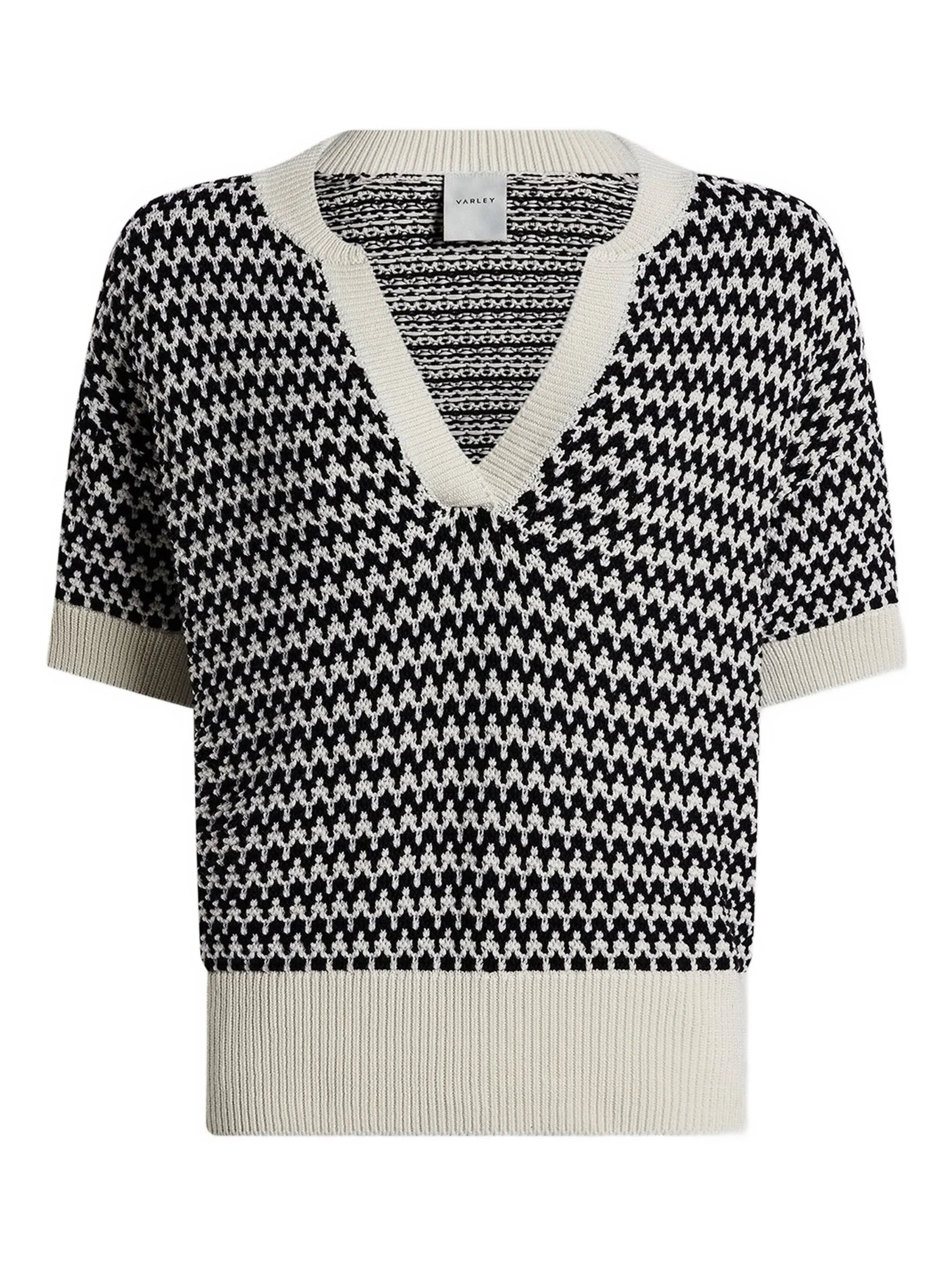 Топ с V-образным вырезом и узором Varley, белый
Топ с V-образным вырезом и узором Varley, белый