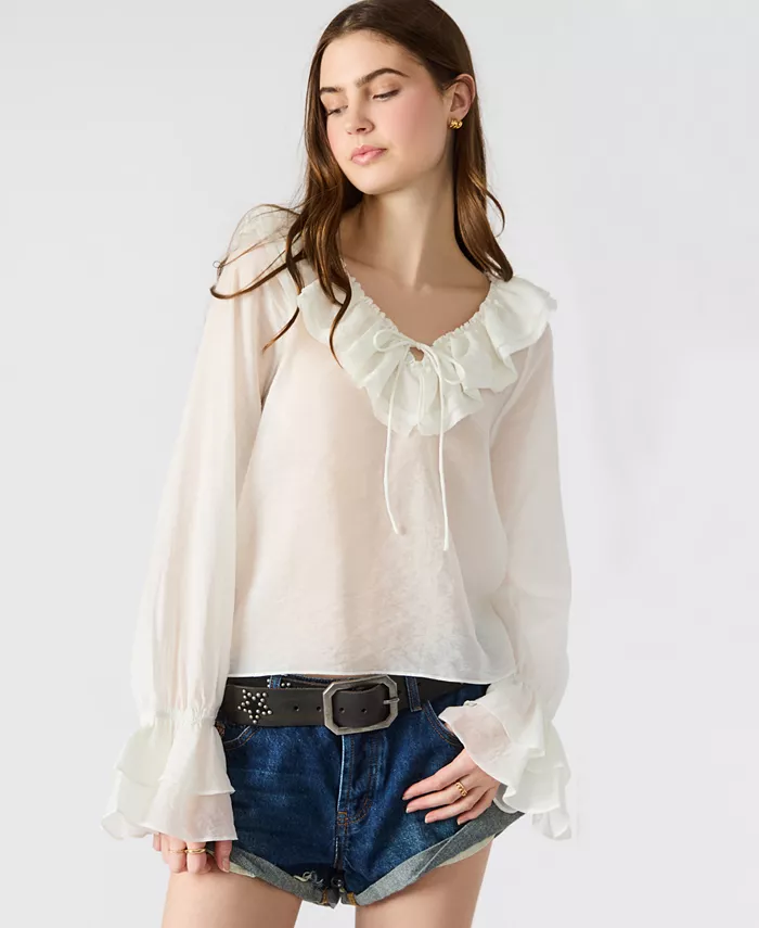 Женская блузка Hampton с двойными оборками Steve Madden, коричневый
Женская блузка Hampton с двойными оборками Steve Madden, коричневый