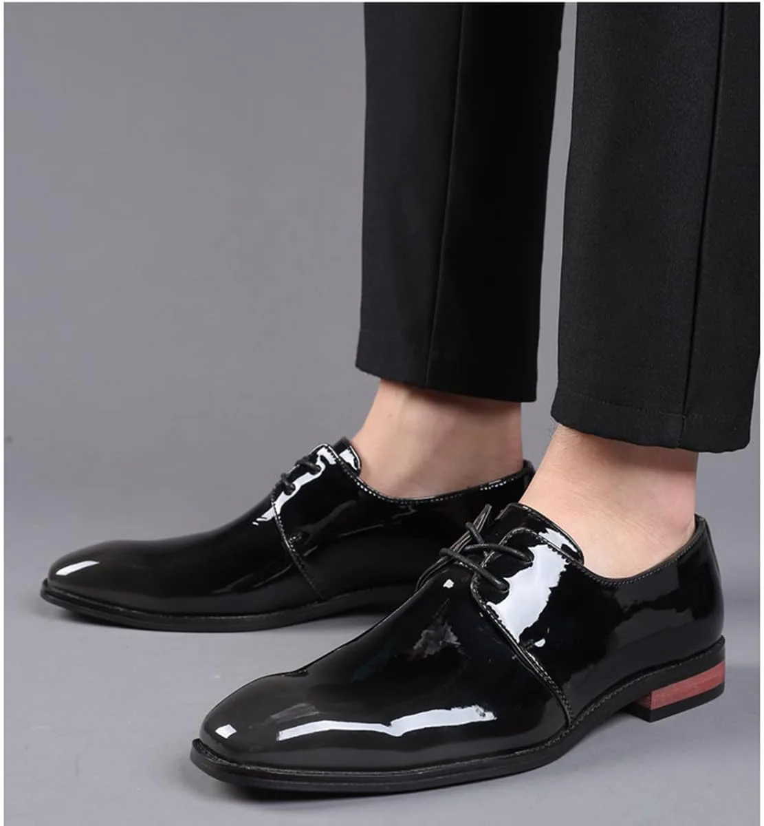 Мужские классические туфли на шнуровке Оксфорды Деловые туфли из лакированной кожи с крылышком Свадебные и деловые дерби для мужчин KYOESCAI, черный
Мужские классические туфли на шнуровке Оксфорды Деловые туфли из лакированной кожи с крылышком Свадебные и деловые дерби для мужчин KYOESCAI, черный