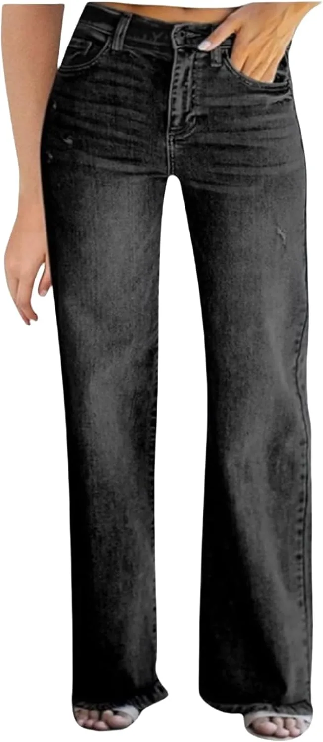 Женские рваные джинсы Lightweight High Waisted Straight Leg с потертостями KAJXZ
Женские рваные джинсы Lightweight High Waisted Straight Leg с потертостями KAJXZ