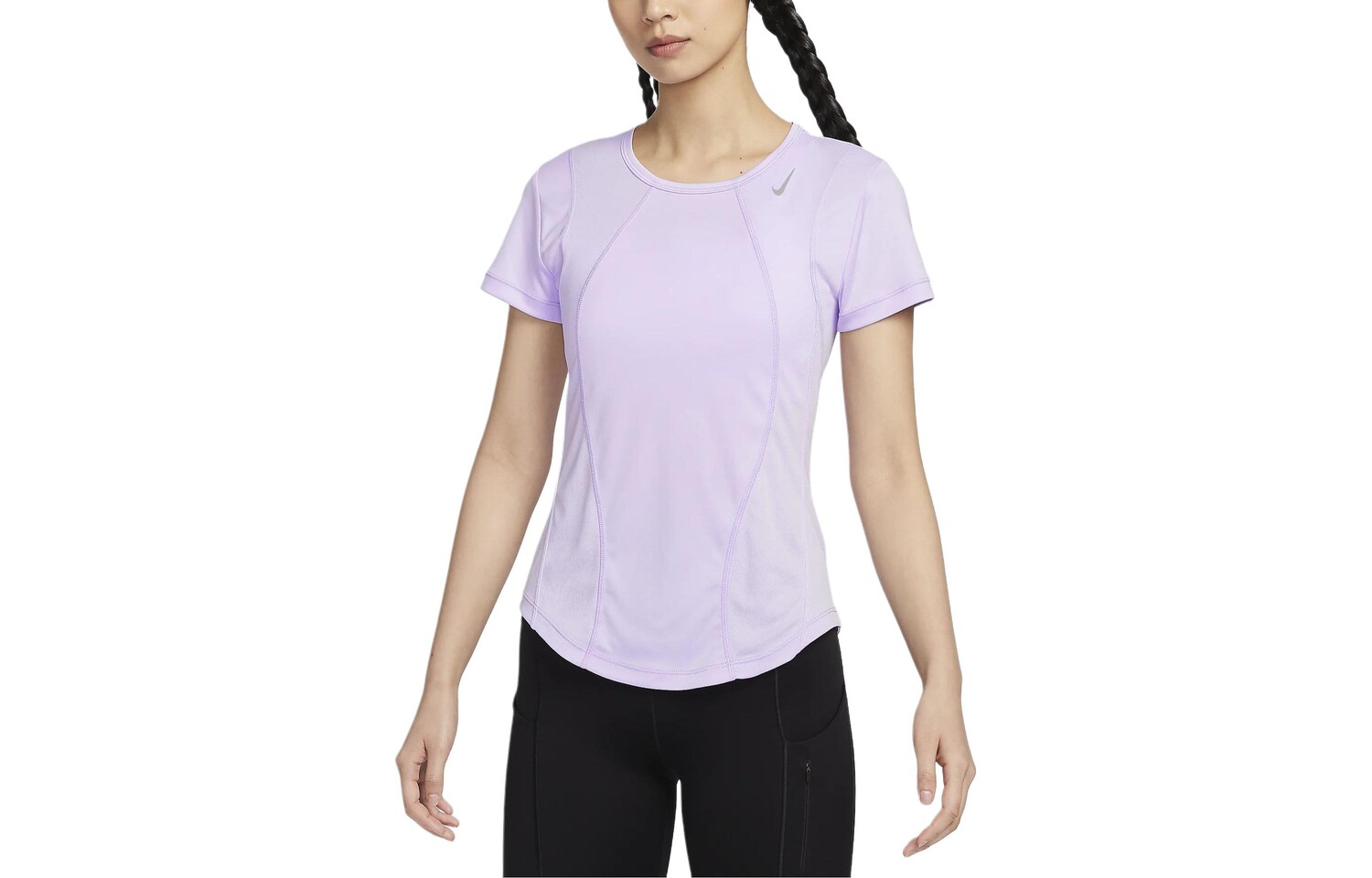 Футболка женская сиренево-фиолетовая Nike
Футболка женская сиренево-фиолетовая Nike