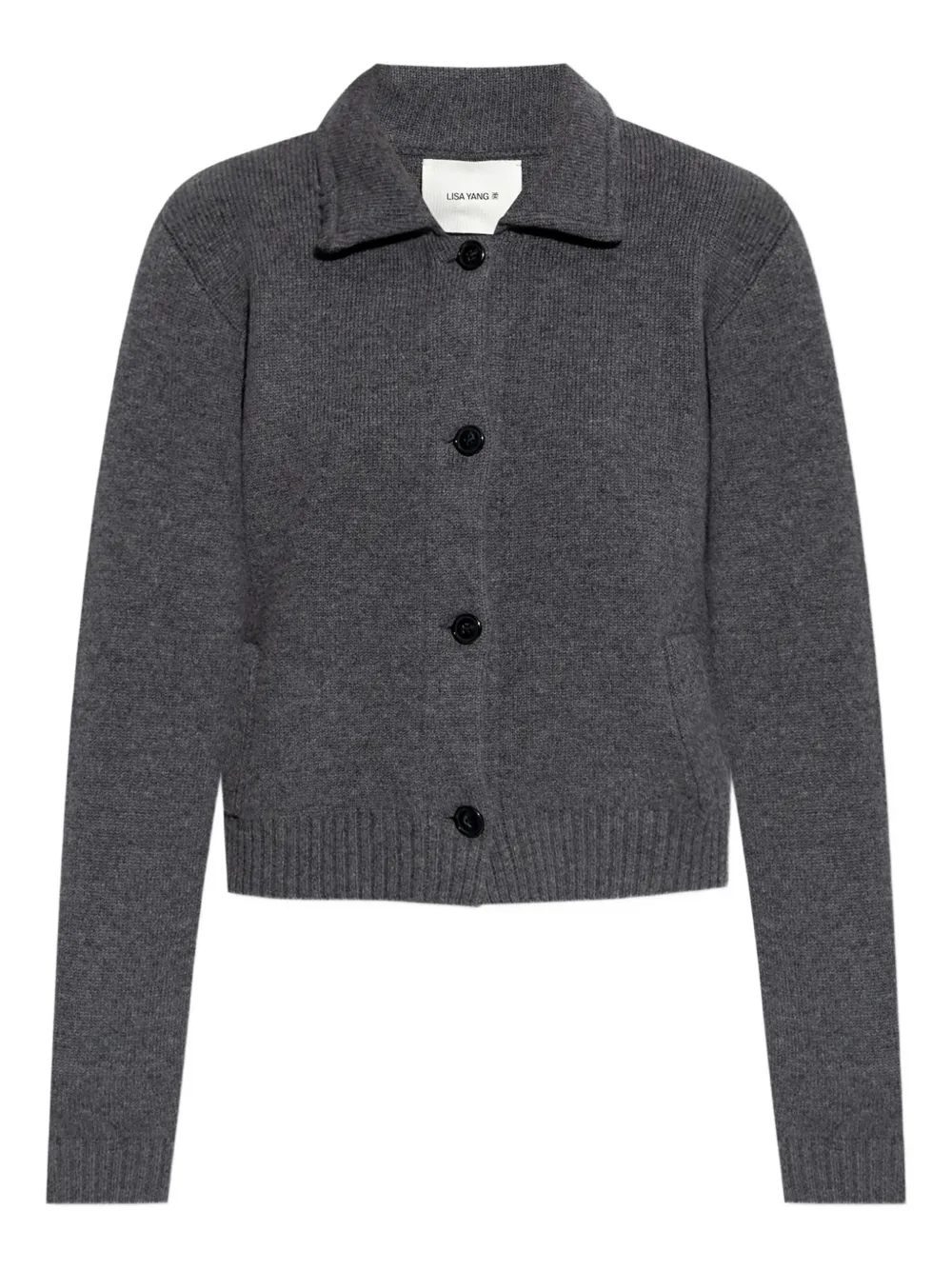Кардиган в рубчик на пуговицах Lisa Yang, серый
Кардиган в рубчик на пуговицах Lisa Yang, серый