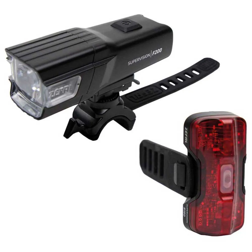 Комплект велосипедных фонарей Zefal Supervisioni F200/R150, прозрачный
Комплект велосипедных фонарей Zefal Supervisioni F200/R150, прозрачный