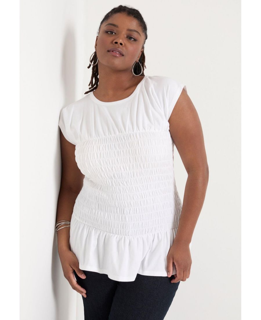 Женский топ June + Vie с присборенной баской June & Vie, Bright white
Женский топ June + Vie с присборенной баской June & Vie, Bright white