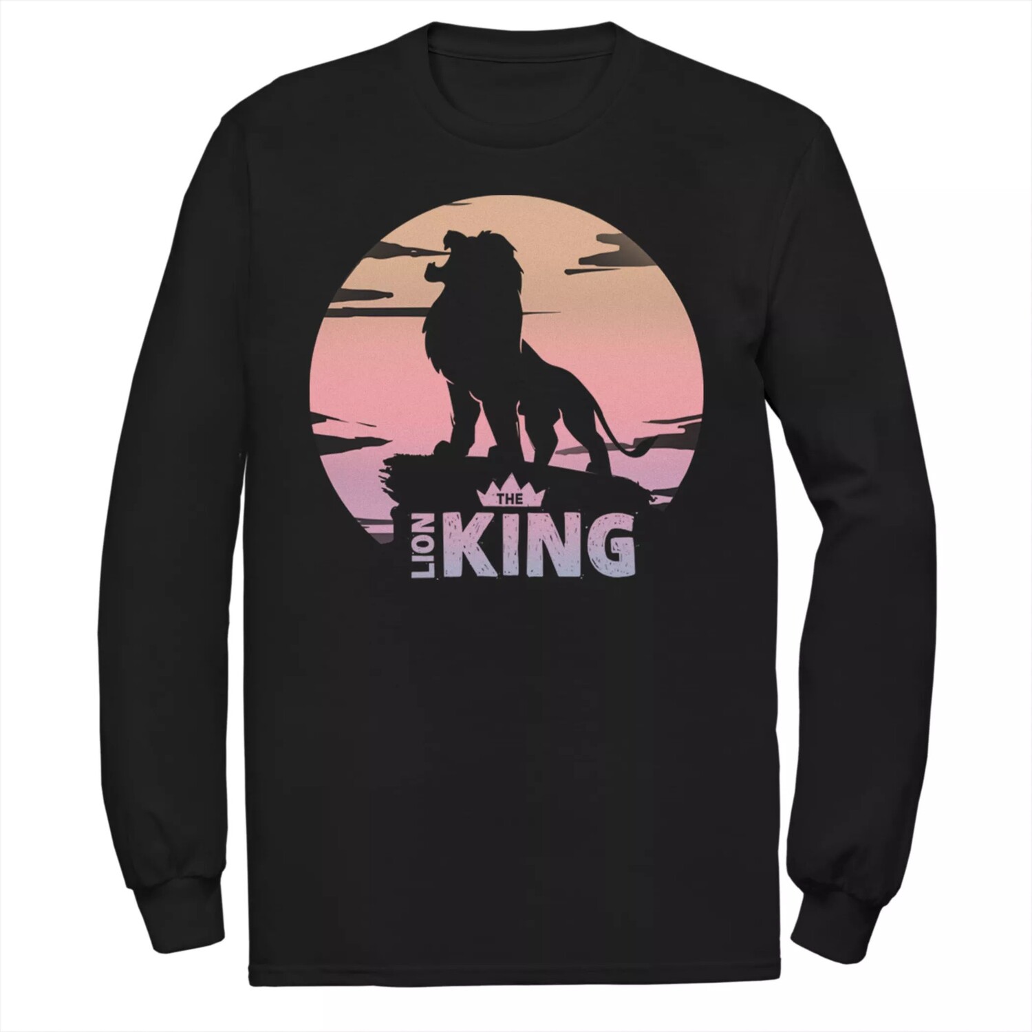 Мужская футболка с круглым логотипом и длинными рукавами Disney King Lion King Sunset Crown Licensed Character
Мужская футболка с круглым логотипом и длинными рукавами Disney King Lion King Sunset Crown Licensed Character