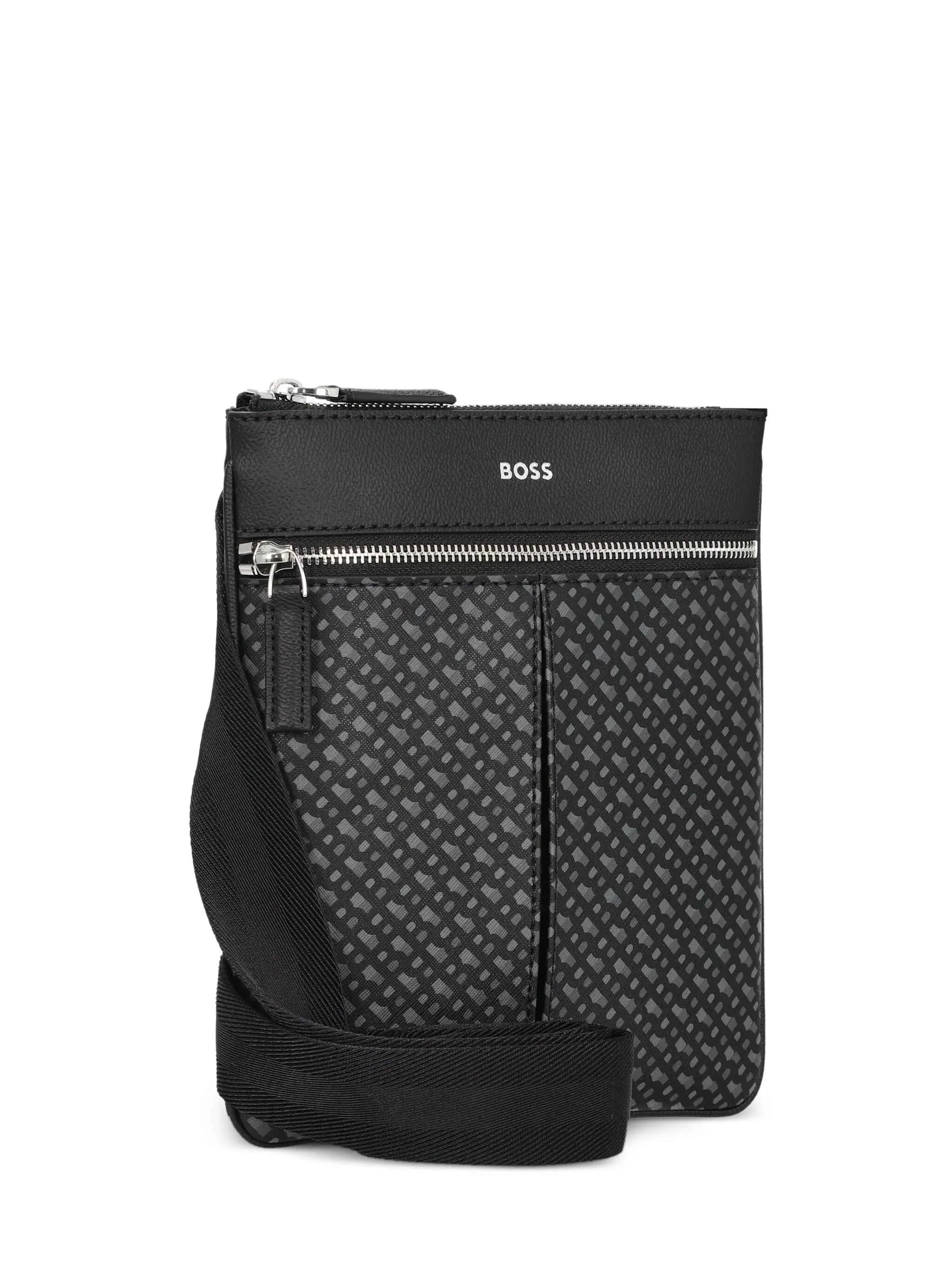 Сумка-мессенджер Zair с логотипом Boss, черный
Сумка-мессенджер Zair с логотипом Boss, черный