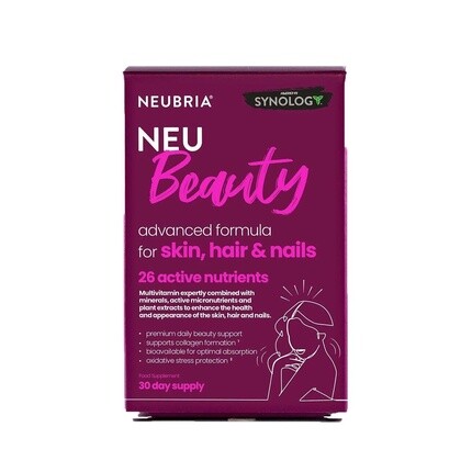 Neu Beauty Мультивитамины для кожи, волос и ногтей 30 таблеток, Neubria
Neu Beauty Мультивитамины для кожи, волос и ногтей 30 таблеток, Neubria