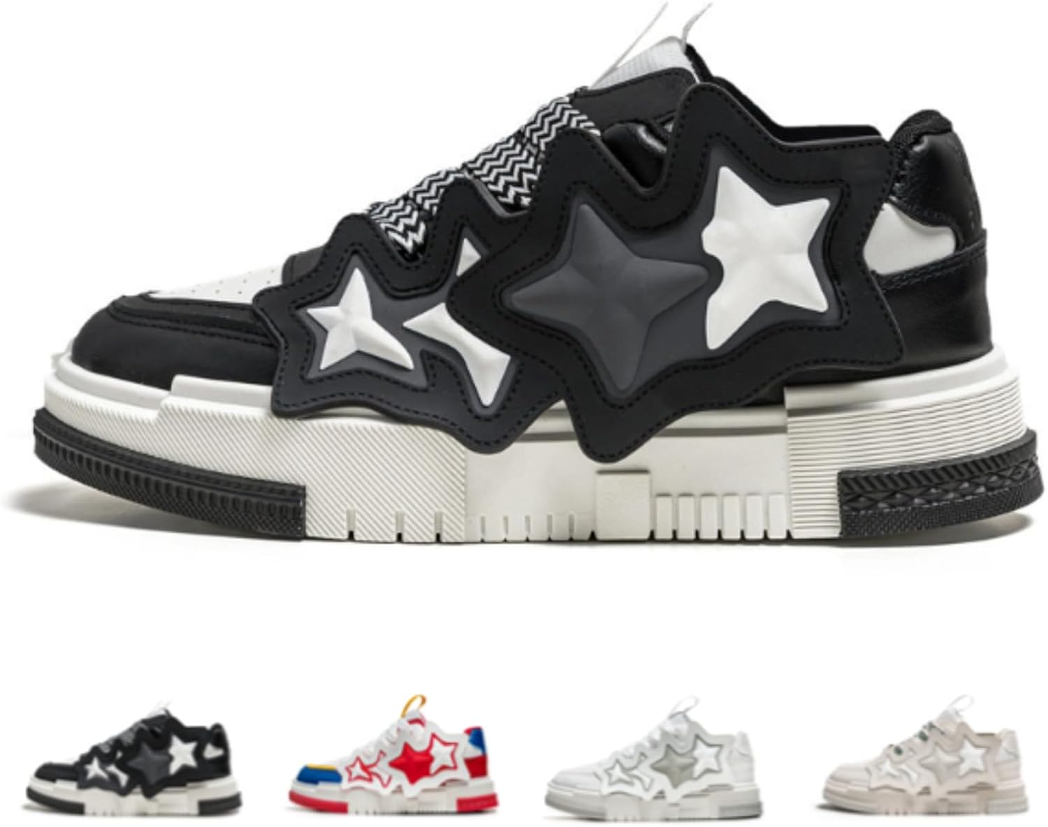 Кроссовки Star Chunky для женщин и мужчин, модные повседневные эстетичные скейт-шуз, платформенные кроссовки Acaritouch, черный
Кроссовки Star Chunky для женщин и мужчин, модные повседневные эстетичные скейт-шуз, платформенные кроссовки Acaritouch, черный