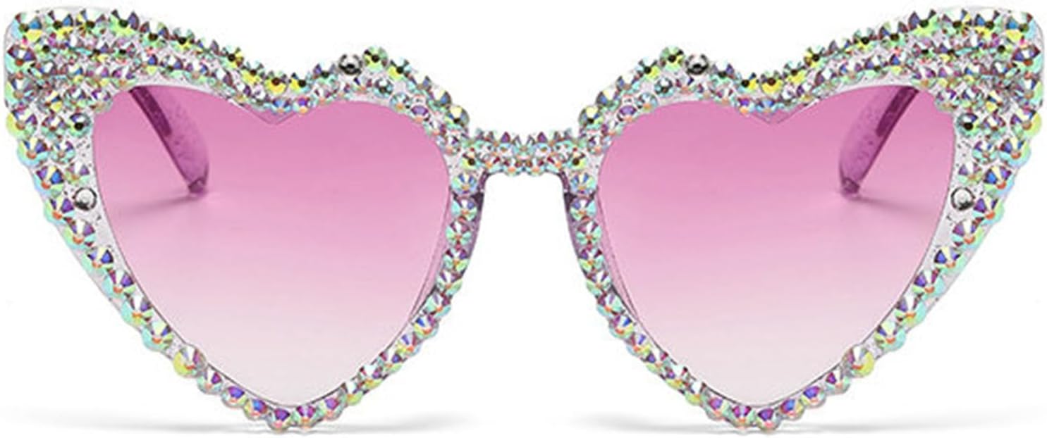 Солнцезащитные очки Willochra Trendy Rhinestone Love Heart Sunglasses - Ретро-очки в форме сердца Diomand Glasses, забавные для вечеринок и активного отдыха, для женщин и мужчин, Purple
Солнцезащитные очки Willochra Trendy Rhinestone Love Heart Sunglasses - Ретро-очки в форме сердца Diomand Glasses, забавные для вечеринок и активного отдыха, для женщин и мужчин, Purple