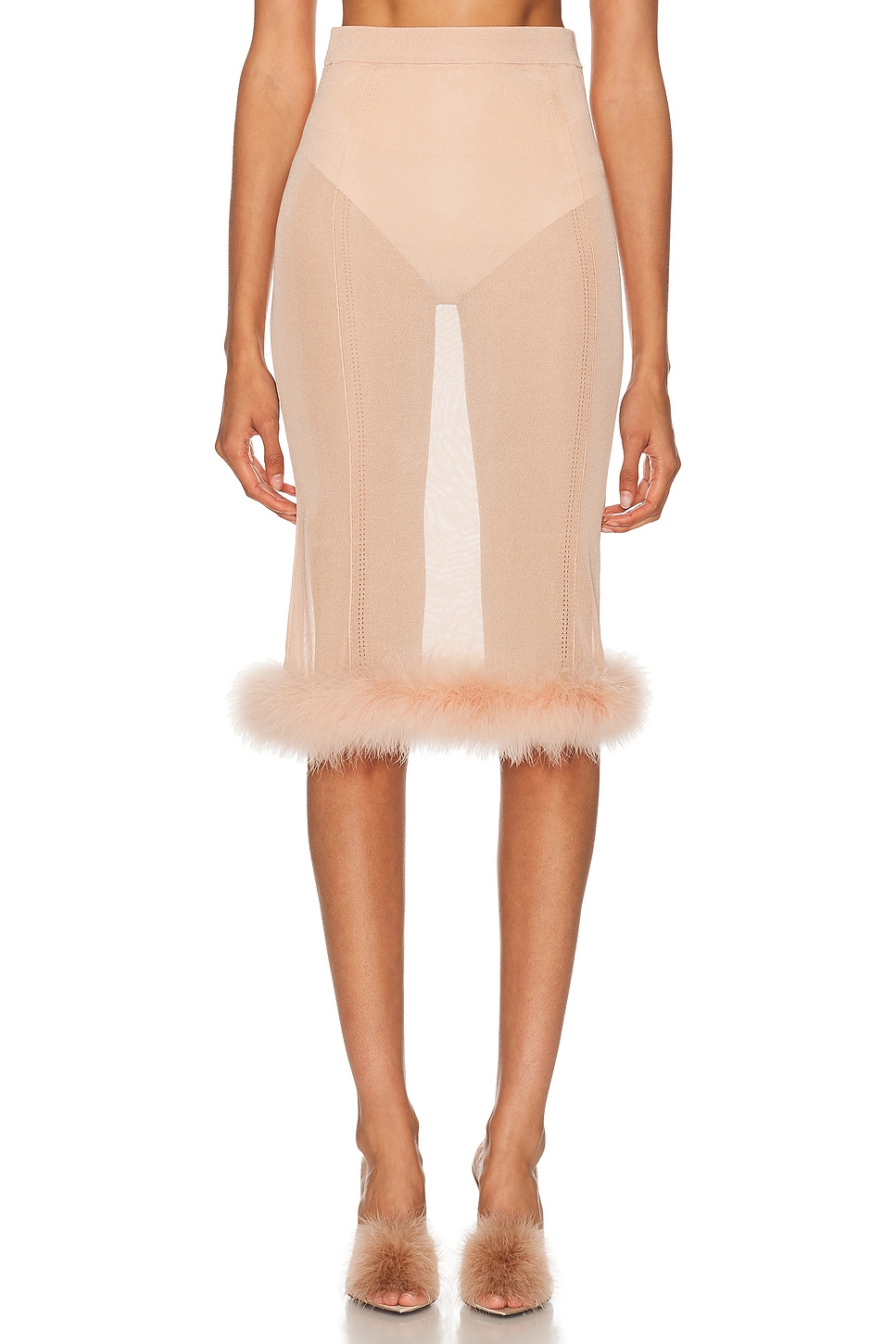 Полупрозрачная миди-юбка Blumarine, Eyeshadow Pink
Полупрозрачная миди-юбка Blumarine, Eyeshadow Pink