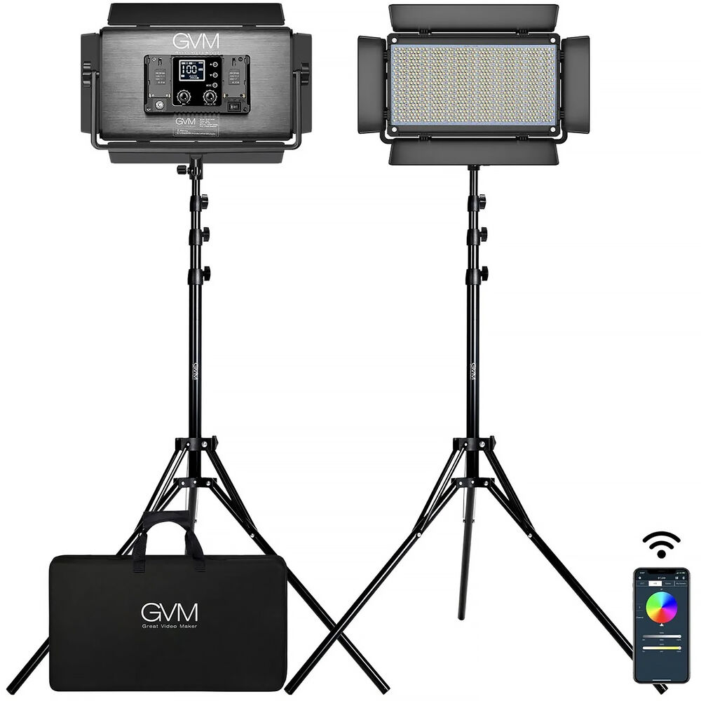 Светодиодная панель GVM 1500D RGB (комплект из 2 ламп)
Светодиодная панель GVM 1500D RGB (комплект из 2 ламп)