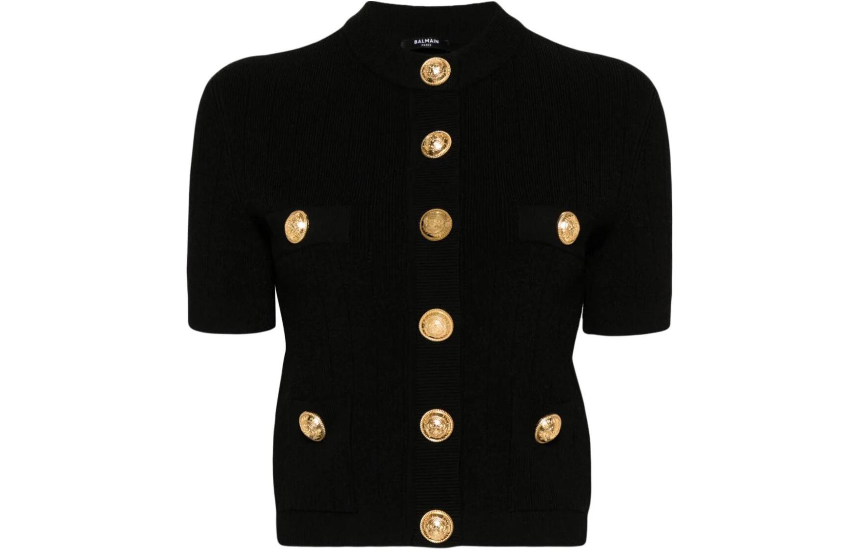 Свитер Logo Button вязаный BALMAIN, черный
Свитер Logo Button вязаный BALMAIN, черный