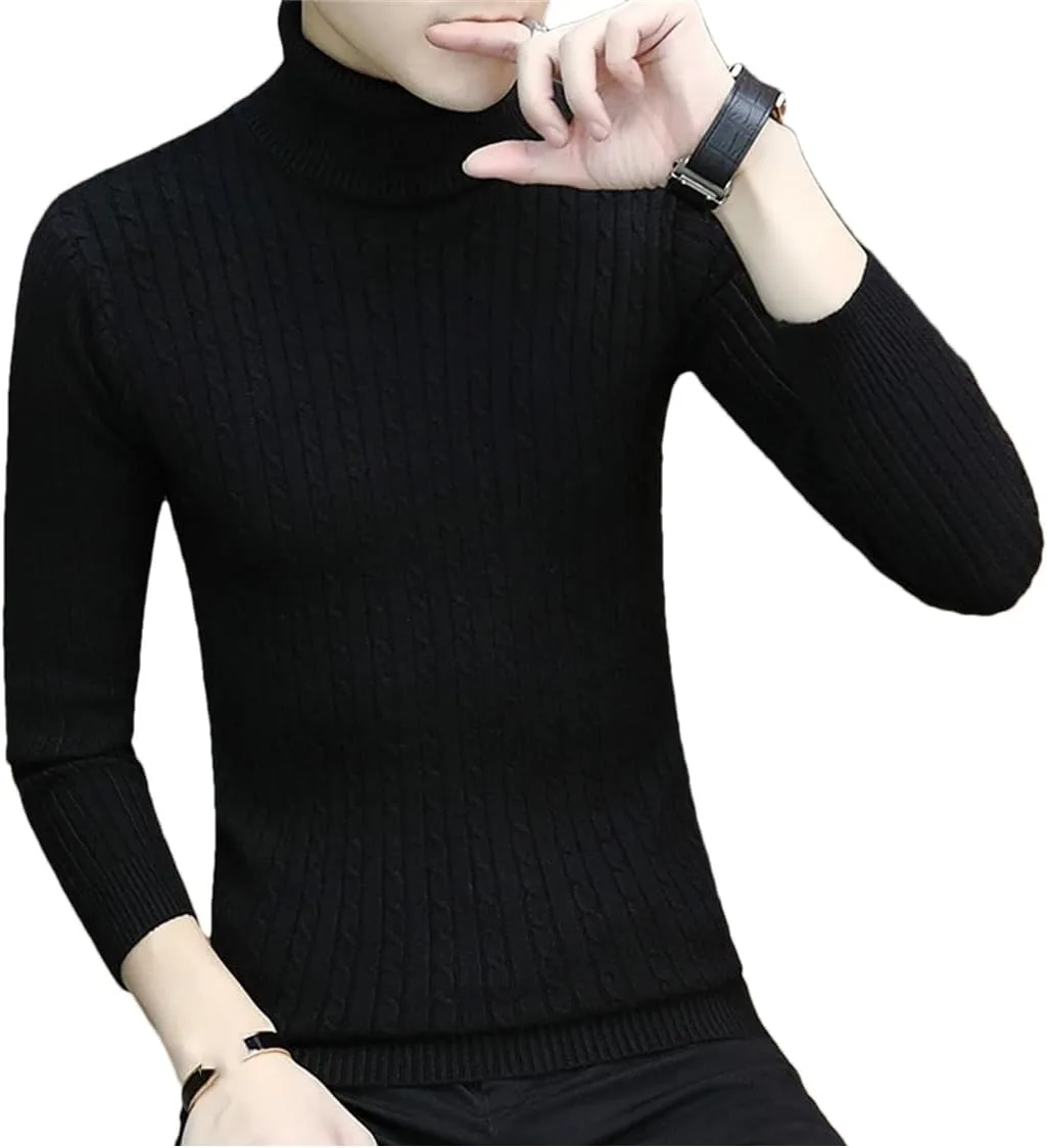 Мужской зимний водолазный свитер Casual, вязаный, согревающий, однотонный, Slim Fit
Мужской зимний водолазный свитер Casual, вязаный, согревающий, однотонный, Slim Fit