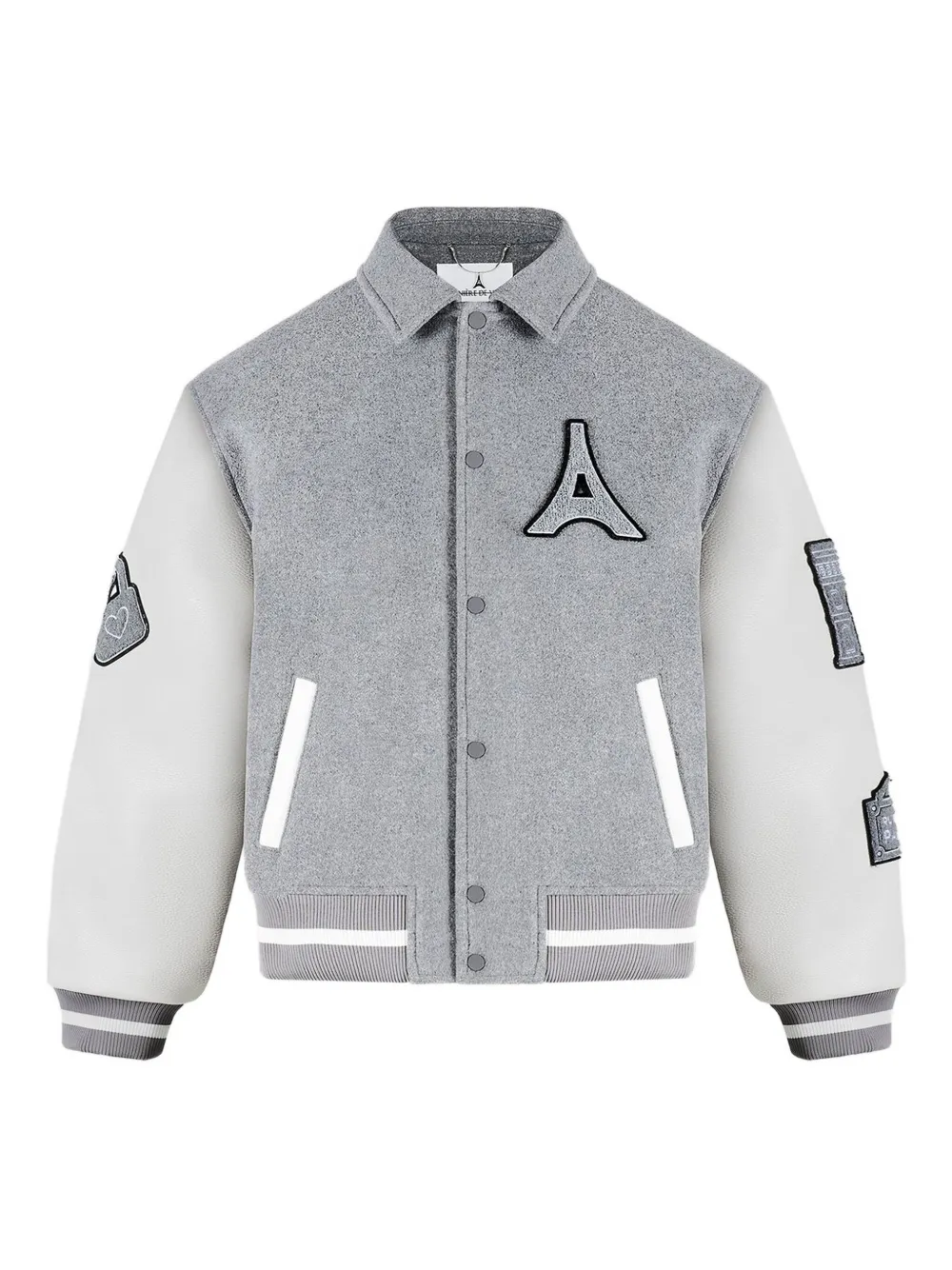 Бомбер Oscar с кожаными рукавами Manière De Voir, серый
Бомбер Oscar с кожаными рукавами Manière De Voir, серый