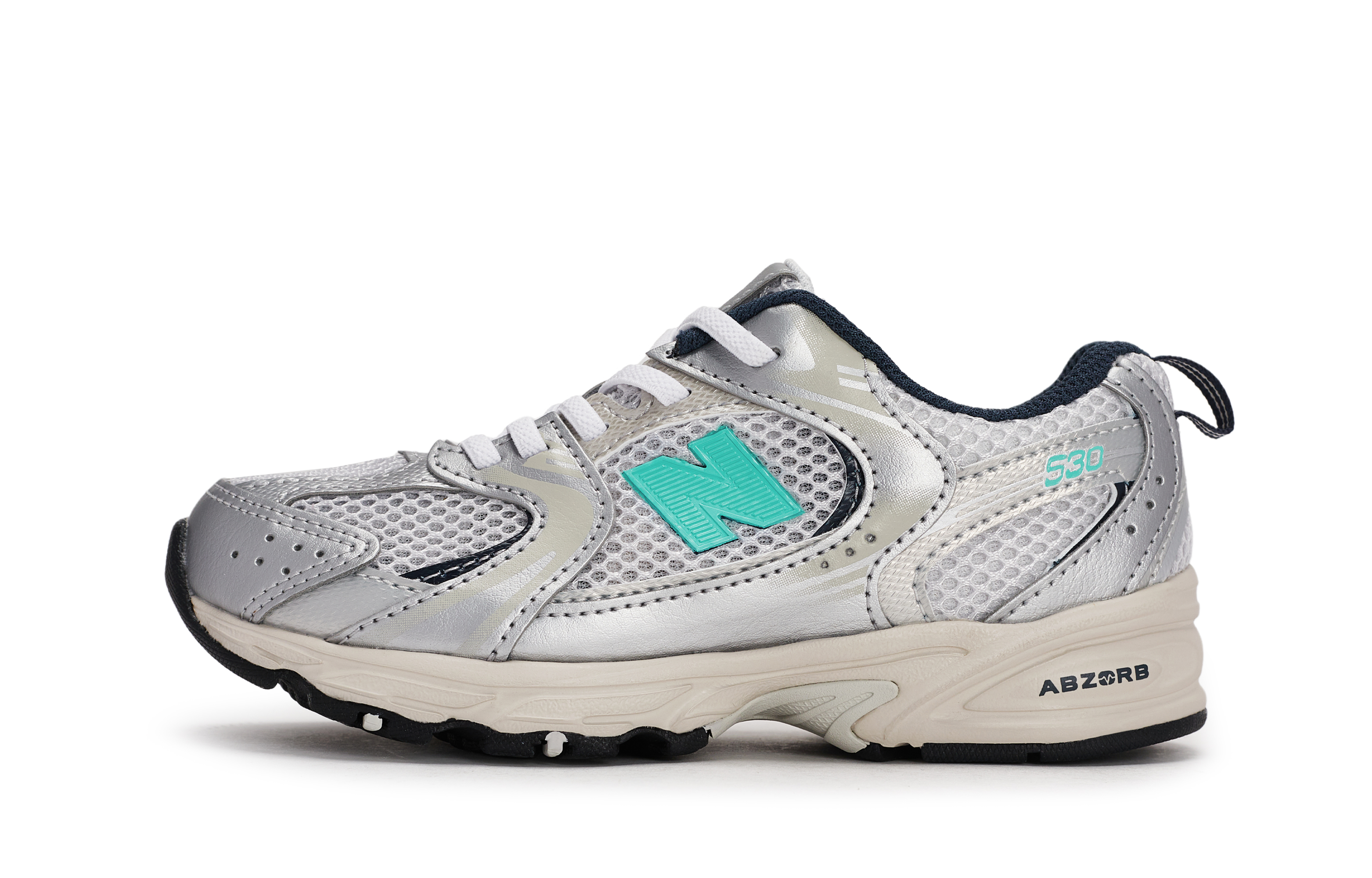 Детские кроссовки NB 530 с нескользящей подошвой, износостойкие, серые, серебристые, цвет Tiffany Kids New Balance, серый/серебряный
Детские кроссовки NB 530 с нескользящей подошвой, износостойкие, серые, серебристые, цвет Tiffany Kids New Balance, серый/серебряный