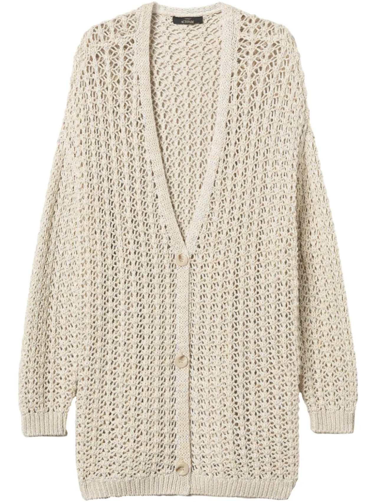 Длинный кардиган ажурной вязки TWINSET, нейтральный
Длинный кардиган ажурной вязки TWINSET, нейтральный