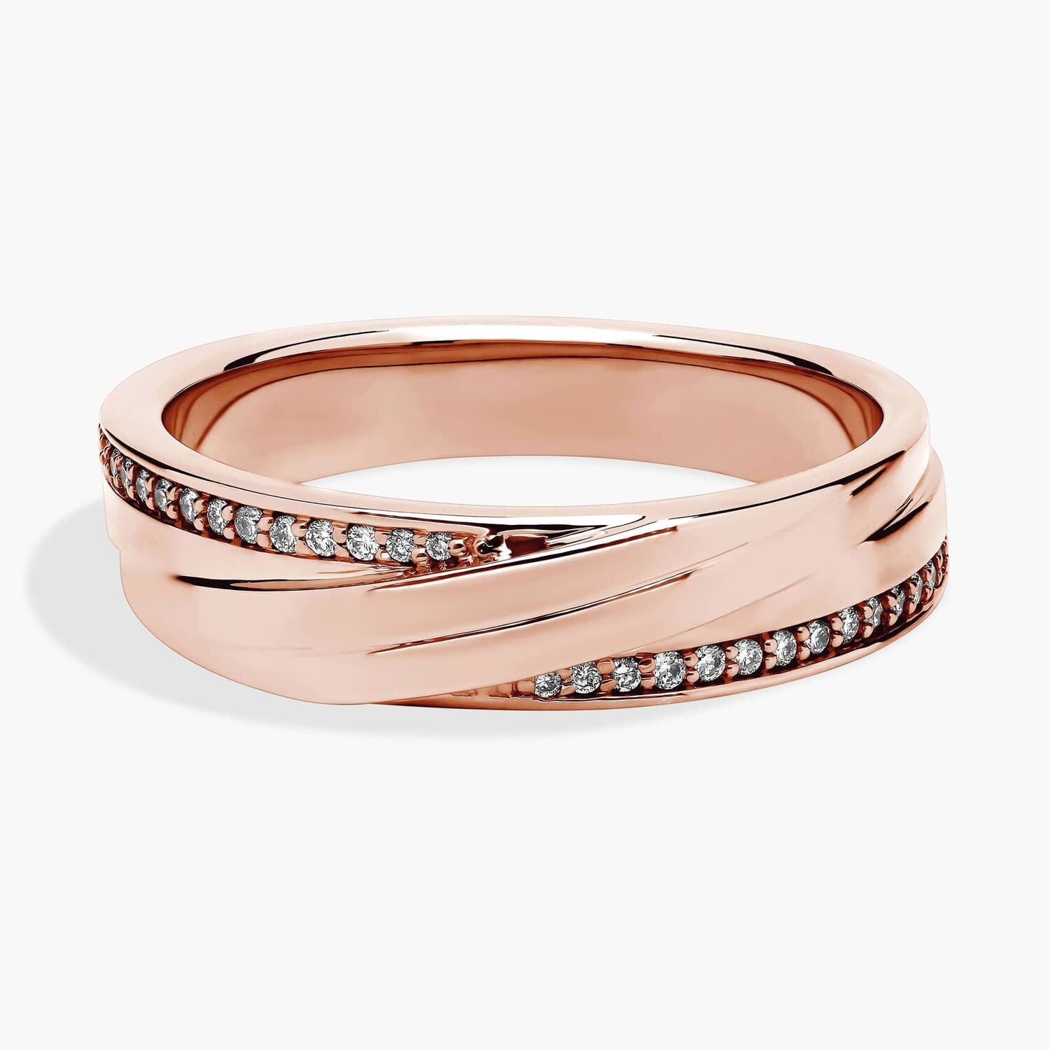 Мужское обручальное кольцо с диагональной линией и паве из розового золота 14 карат (1/8 карата, двойной огранки) Blue Nile
Мужское обручальное кольцо с диагональной линией и паве из розового золота 14 карат (1/8 карата, двойной огранки) Blue Nile