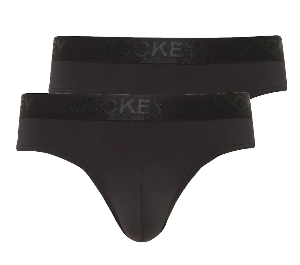 Комплект из двух быстросохнущих мужских трусов с заниженной талией Jockey, черный
Комплект из двух быстросохнущих мужских трусов с заниженной талией Jockey, черный